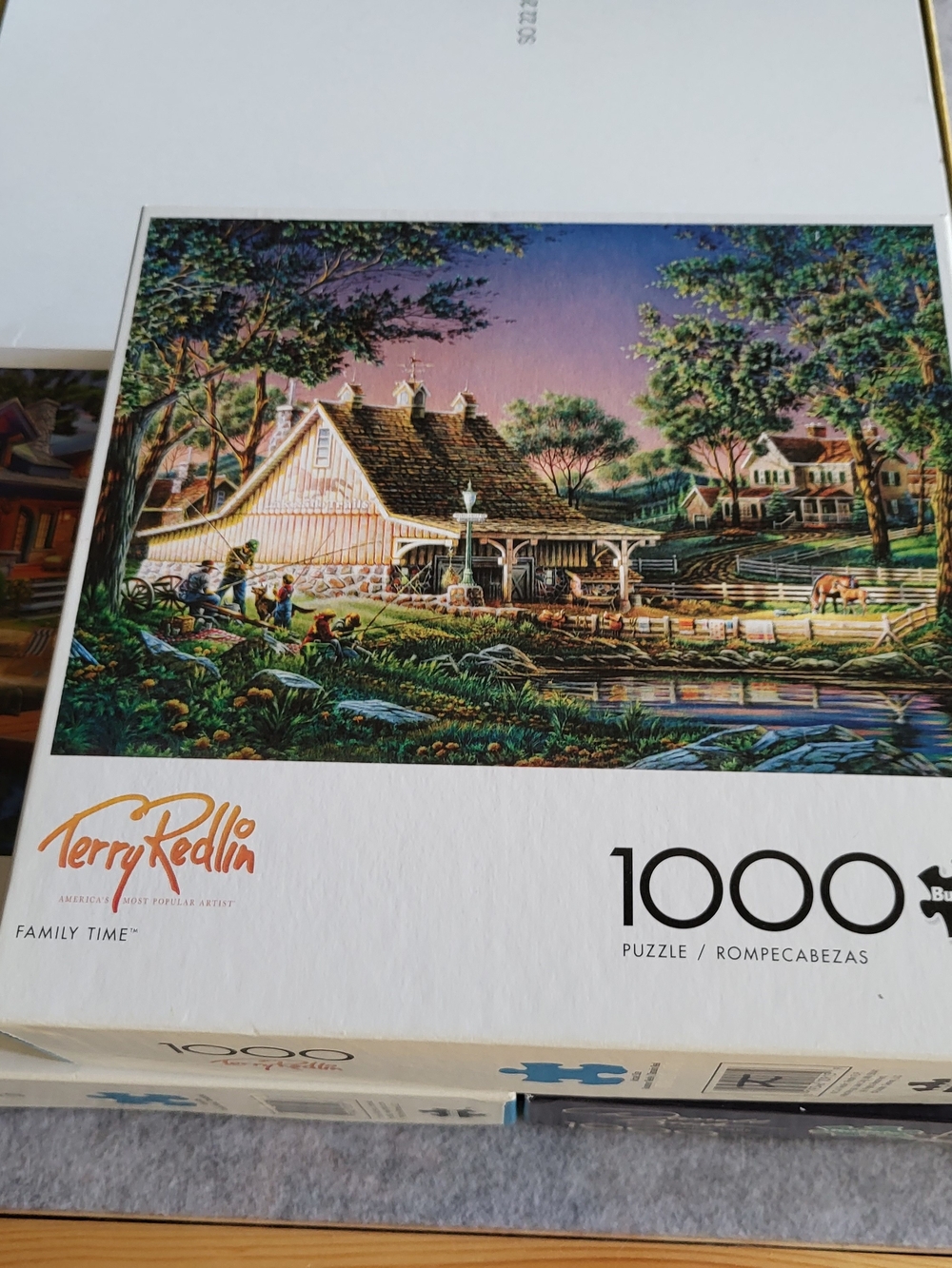 Terry Redlin Family Time And More- 1000-Piece Puzzles - LOT OF 3